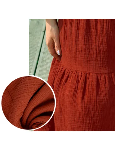 Cotton muslin / 1 meter / 100% cotton / DOUBLE GAUZE