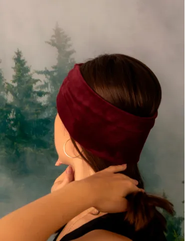 Velor headband Wine