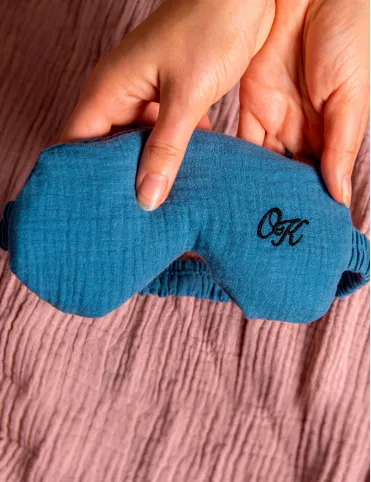 Organic lavender eye mask with your initials Emily