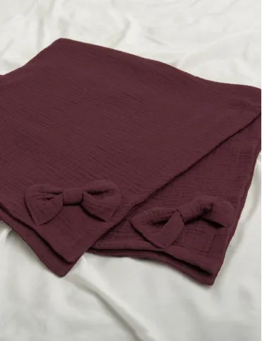 Romantic blanket 150x200 cm cotton muslin Carla