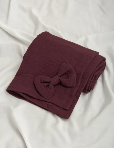 Romantic blanket 150x200 cm cotton muslin Carla