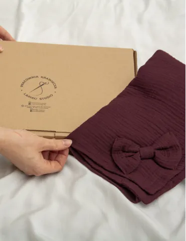 Romantic blanket 150x200 cm cotton muslin Carla