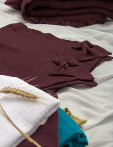 Romantic blanket 150x200 cm cotton muslin Carla