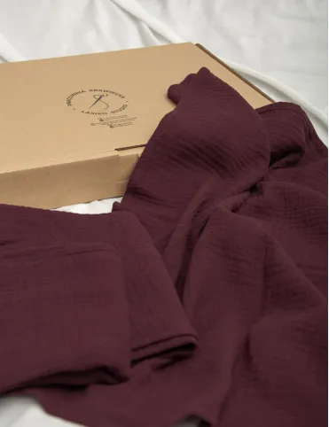 Romantic blanket 150x200 cm cotton muslin Carla