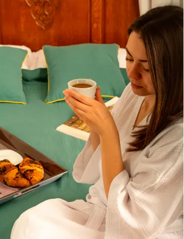 Blanket 150x200 cm cotton muslin Village