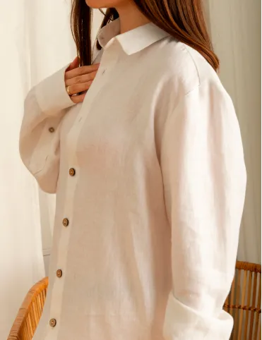 Boyfriend linen SLEEPSHIRT