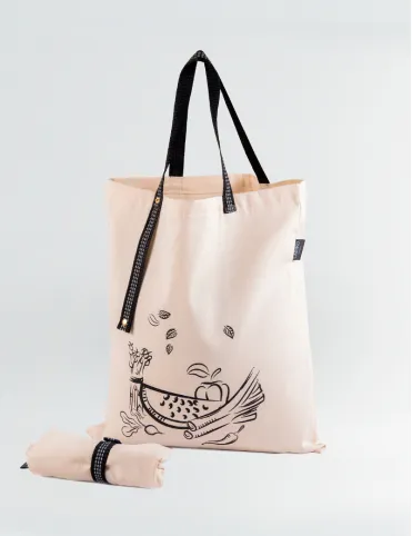 Shopping bag still life white