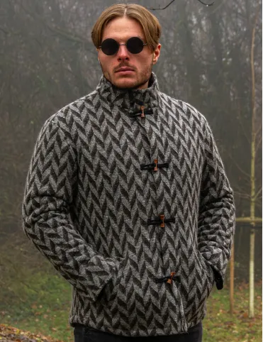 Men's Wool Jacket with Geometric Pattern | Fall-Winter | Limited Collection