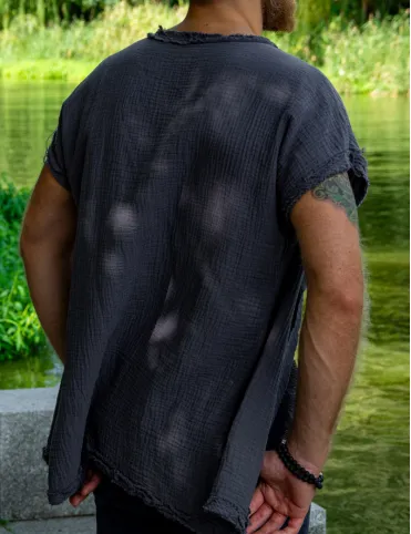 Men's boho style loose fit cardigan WIZARD