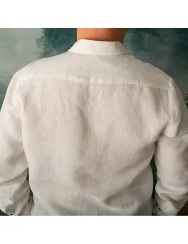 Linen shirt for men. Classic linen shirt with long sleeves and buttons. 100% dense linen. Summer shirt.