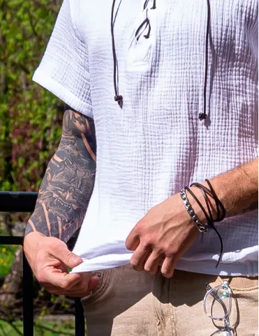 Men's Ethno Style Shirt, Ragnar Model