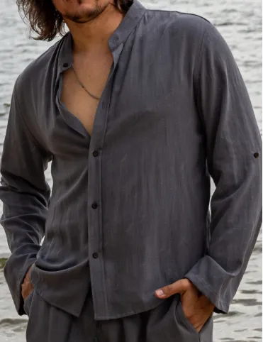 Men’s Linen-Viscose Shirt “Water Stream”