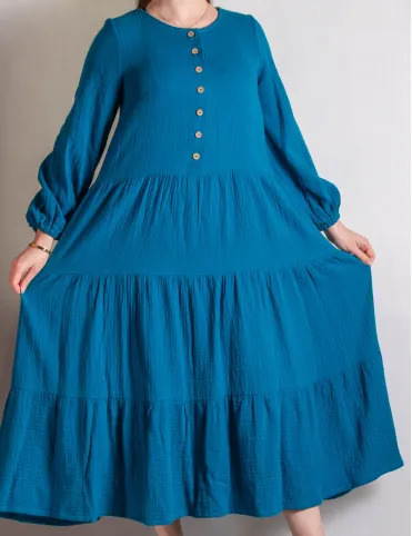 The Midi summer dress made of cotton muslin Isabella