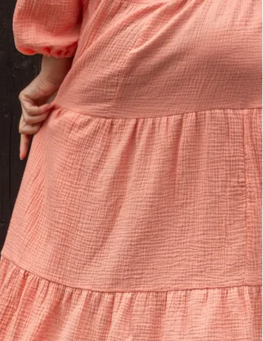 Women's cotton muslin maxi dress for summer Sandra