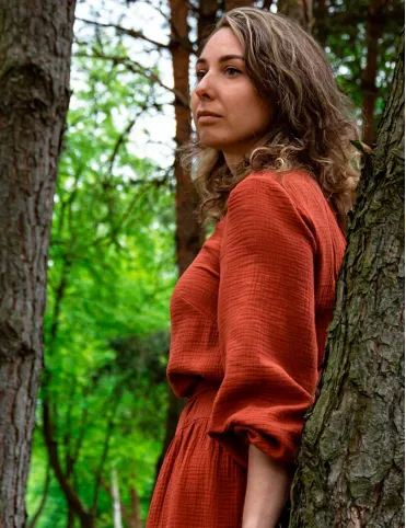 Olivia Musselin Kleid