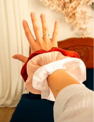 SPA Set of cotton hair elastics 3 pcs