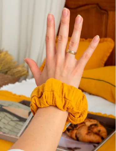 Muslin hair elastic band 2 pcs Brigitte