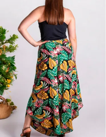 Women's wrap pants, size S-L, 100% viscose, Palazzo pants Bali