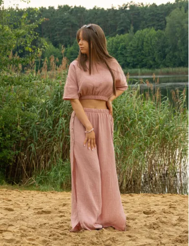 Women's comfortable summer top with elbow sleeve Lora